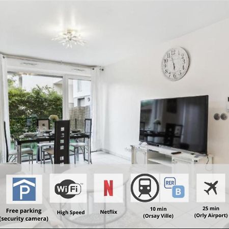 Apart-Chic-Les-Ulis With Balcon, Terrasse And Parking Les Ulis Buitenkant foto